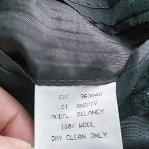 John Varvatos Men's Delancy Wool 2-Button Jacket Blazer Blue Pinstripe Size 42 R - Picture 10 of 11